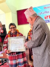 Literary Prize Awarded to Dignified Menstrual Advocate Radha Paudel