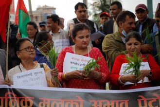 सरकारविरुद्ध किसानहरूको प्रदर्शन