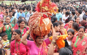 गौरा पर्वको पहिलो दिन आज बिरुडा भिजाइँदै